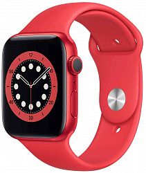 Смарт-часы APPLE Watch Series 6 44mm Red Case/Red Sport Band A2292 (M00M3LL)
