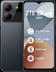 Смартфон ZTE Blade A54 4/128Gb Black