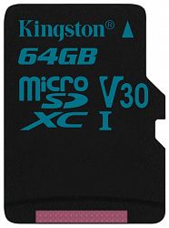 Карта памяти KINGSTON microSDXC SDCG/64GB adapter SD