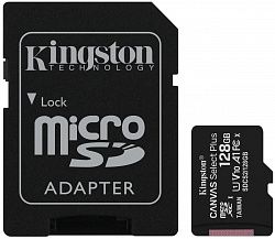 Карта памяти KINGSTON microSDXC SDCS2/128Gb C10 Card + Adapter