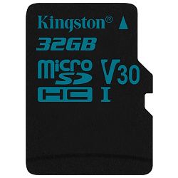 Карта памяти KINGSTON MicroSD 32GB Class 10 U3 SDCG2/32GBSP