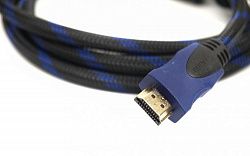 Видeo кабель PowerPlant HDMI - HDMI, 2м, позолоченные коннекторы, 1.4V, Nylon, Double ferrites CA910243
