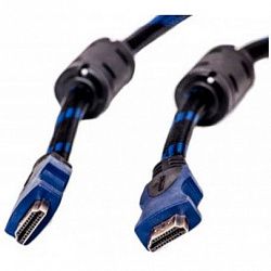 Видео кабель PowerPlant HDMI - HDMI, 20m, позолоченные коннекторы, 1.4V, Nylon, Double ferrites KD00AS1207