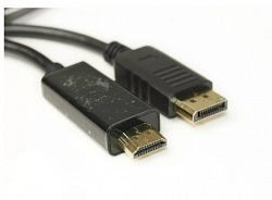 Видeo кабель PowerPlant DisplayPort - HDMI, 1.8m, 1.4V KD00AS1278