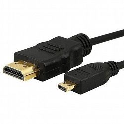 Видео кабель PowerPlant HDMI - micro HDMI, 2m, позолоченные коннекторы, 1.3V KD00AS1242
