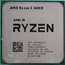 Процессор AMD Ryzen 5 3600X 3,8Гц (4,4ГГц Turbo) AM4 7nm 6/12 L3 32Mb 95W OEM MultiPack with cooler (100-100000022MPK)