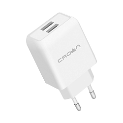 Сетевое универсальное зарядное устройство CROWN CMWC-3002 White