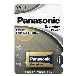 Батарейка щелочная PANASONIC 6LR61EPS/1BP Every Day Power