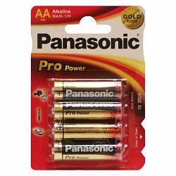 Батарейка щелочная PANASONIC LR6XEG/4BP Pro Power AA/4B