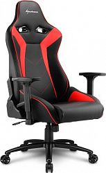 Игровое компьютерное кресло SHARKOON Elbrus 3 Black/Red