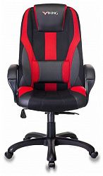 Игровое компьютерное кресло ZOMBIE VIKING-9 черный/красный искусст.кожа/ткань крестовина пласт.