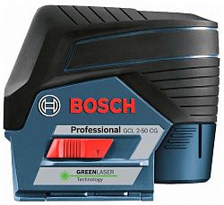 Лазерный нивелир BOSCH GCL 2-50 CG + RM 2 (12 V) BM 3 clip L-Boxx (0601066H00)