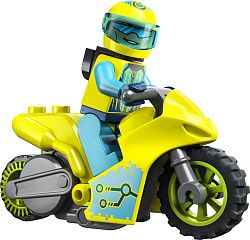 Конструктор LEGO 60358 Город Кибер трюковый мотоцикл