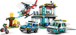 Конструктор LEGO 60371 Город Штаб спасательных транспортных средств