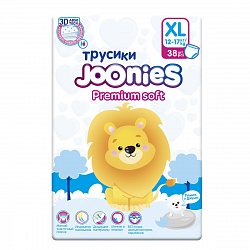 Подгузники-трусики Joonies Premium Soft, размер XL (12-17 кг), 38 шт 953216KZ