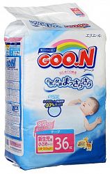 Подгузники Goo.N 1.8-3кг для маловесных новорожденных SSS 36 шт