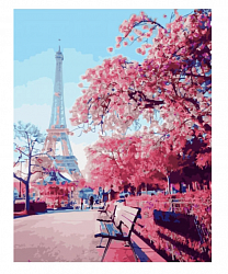 Картина по номерам Paintboy PK 41031 Весенняя красота Парижа 40*50 Эксклюзив
