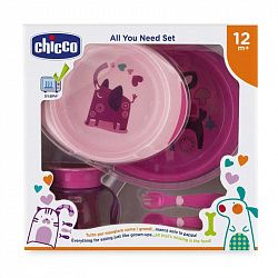 Набор детской посуды CHICCO 00016201100000 12м+ розовый