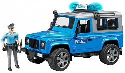Внедорожник BRUDER Land Rover Defender Station Wagon Полицейская с фигуркой 02-597