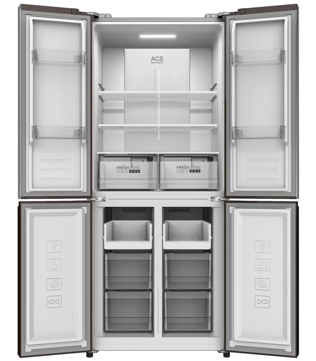 Фото Холодильник SKYWORTH SRM-420CBG White Glass 